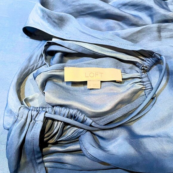 Blue Halter Maxi Dress | Medium - Picture 6 of 6